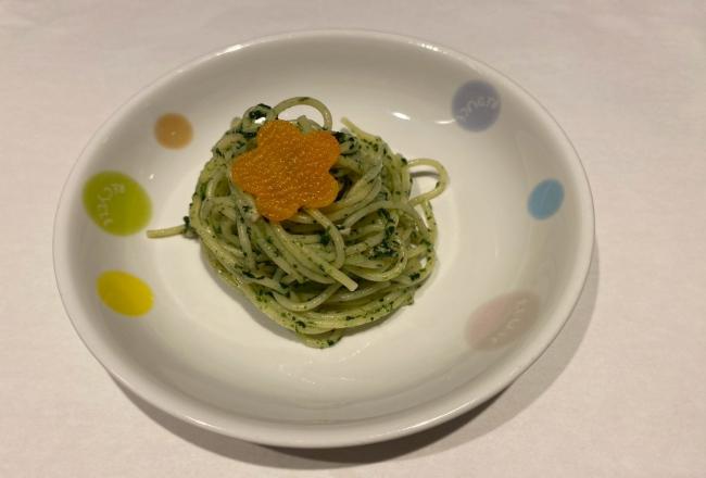 【保育園お惣菜】ほうれん草のグリーンパスタ